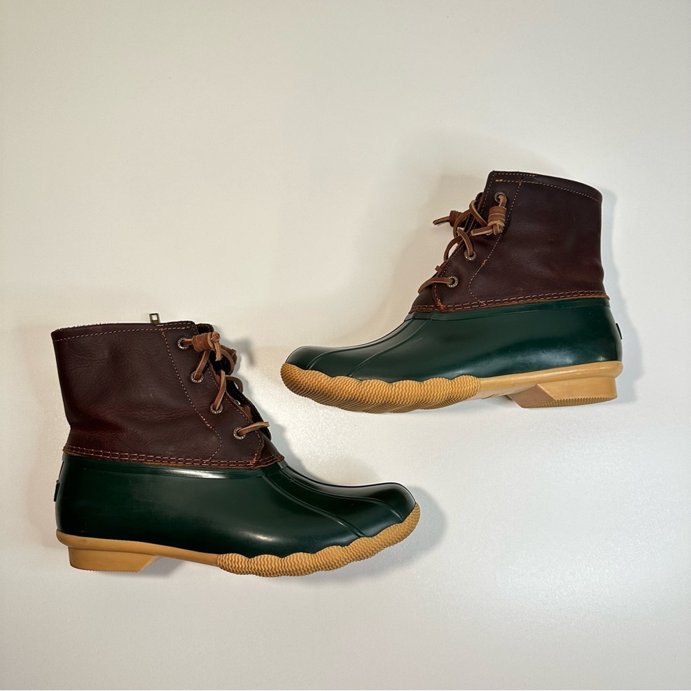 Women’s Sperry Saltwater Duck Lug Boot Duck Boots Rain Boots Rain Boot Fall 9.5 - Picture 7 of 11